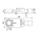 Душевой трап 60 см WONZON & WOGHAND, Темный графит (WW-65406T-GM)