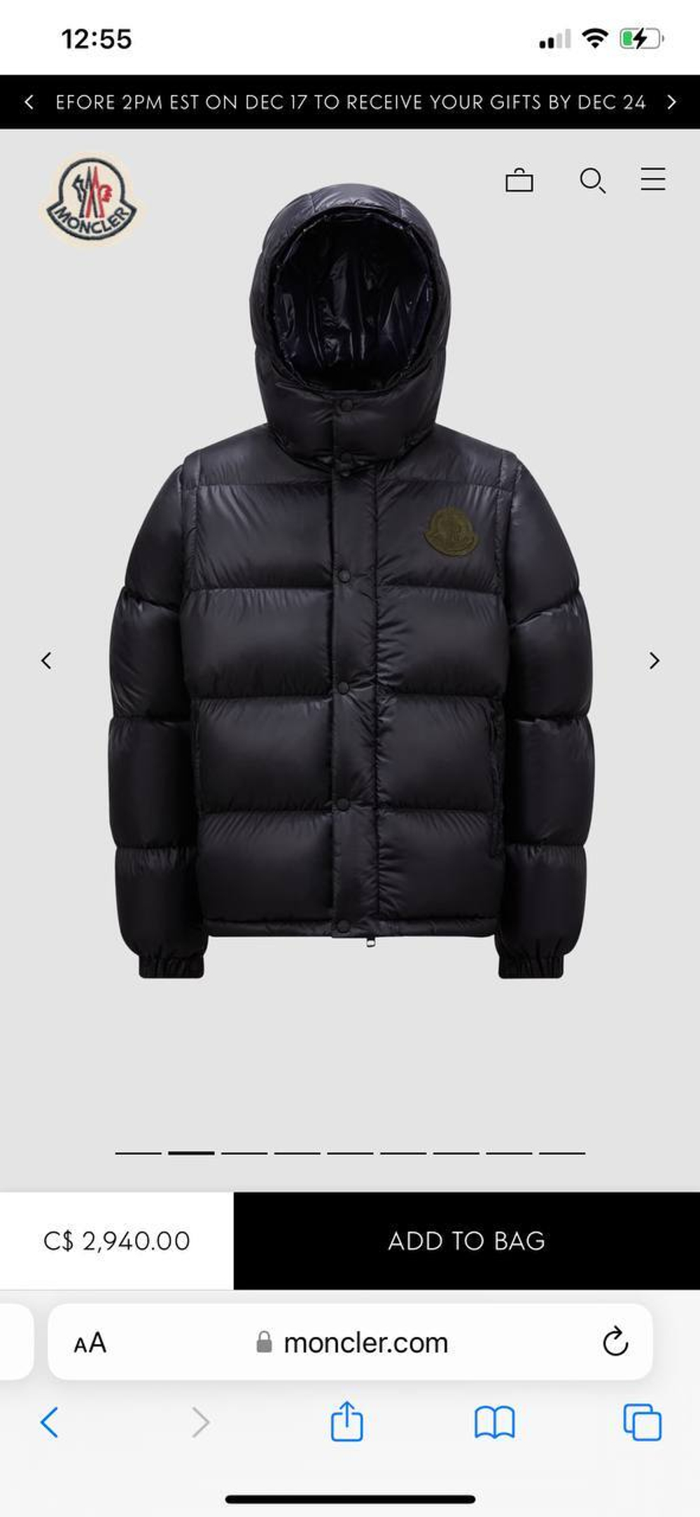 Пуховик-Жилет Moncler Cyclone