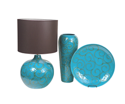 Элитная ваза декоративная напольная Marrocos голубая от Sporvil