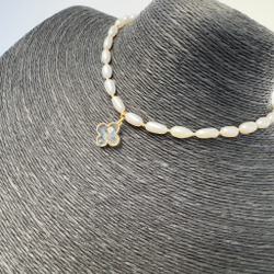 Колье-чокер «Жемчужный талисман счастья» с натуральным жемчугом