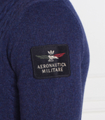 Хлопковый свитер Aeronautica Militare - темно-синий(MA1395L470)