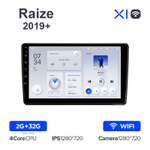 Teyes X1 10,2"для Toyota Raize 2019+