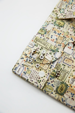 Рубашка с принтом "Архивные печати"