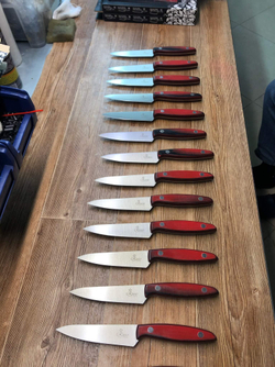 🏆Кухонный нож Alexander S AUS-8 Red G10