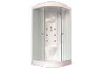 Душевая кабина Royal Bath RB100HK7-WC 100x100 профиль белый/стекло матовое