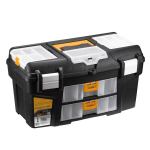 Ящик для инструментов 21 "ГЕФЕСТ" металл замки (с двумя консолями и коробками) М2945