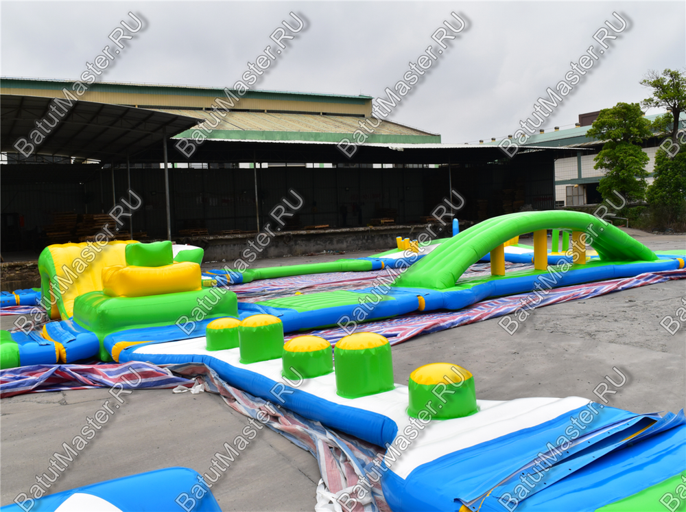 Коммерческий надувной аквапарк «Солнечный» 30×20×2,5 м