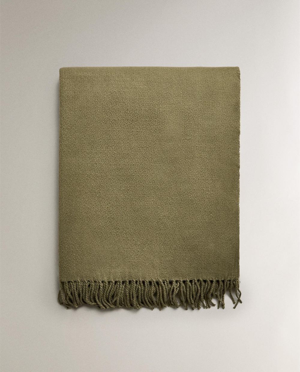 Zara Home плед из акрила, зелёный