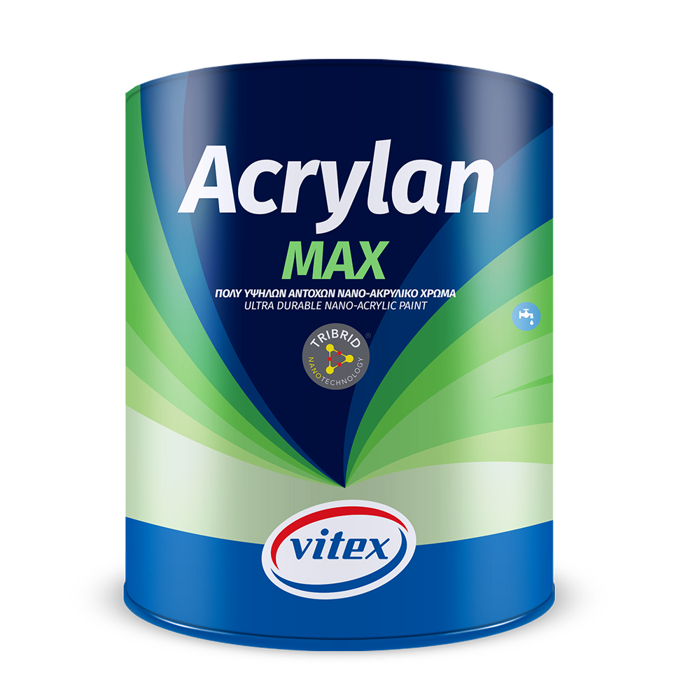 VITEX ACRYLAN MAX - инновационная акриловая матовая нано-краска высокой прочности. Длительный срок службы. Стойкость к выгоранию цветов и загрязнению фасадов. Водоотталкивающая способность и паропроницаемость в условиях влажного климата. Отличная адгезия.