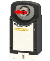 Электропривод Gruner 360-230-12-S2-8F12 с возвратной пружиной