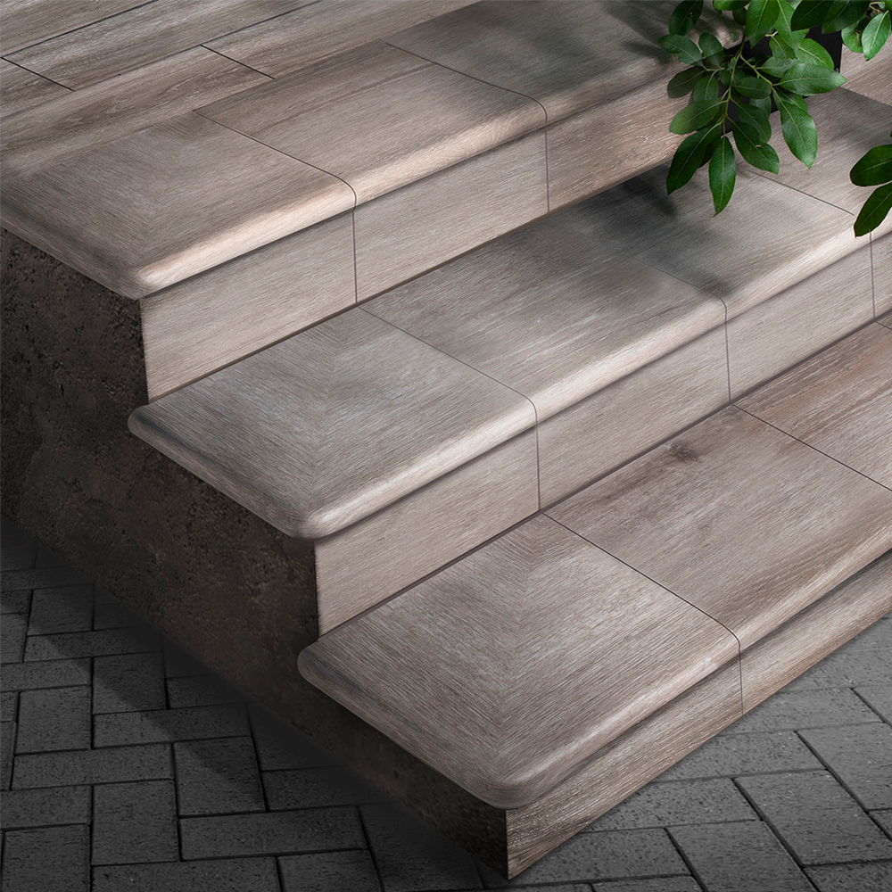 Плитка клинкерная EXAGRES FOREST ARGENT BASE 200x1200x9 мм