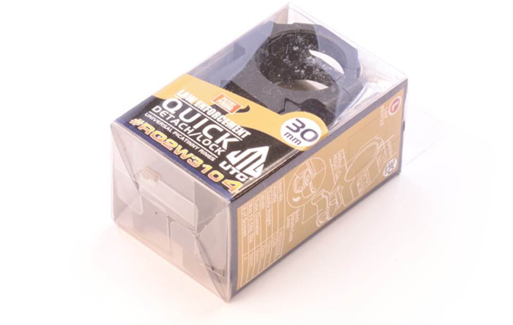 Кольца UTG Max Strength 30мм на Weaver, быстросъемные, низкие (RQ2W3104)