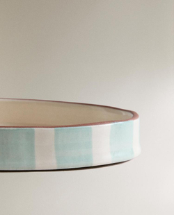 ZARA HOME МЫЛЬНИЦА ДЛЯ ВАННОЙ КОМНАТЫ ИЗ КЕРАМИКИ, СИНИЙ