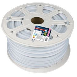 ULS-N21-2835-120LED-m-8mm-IP67-220V-8W-m-50M-PINK Светодиодная гибкая герметичная лента. NEON. Бобина 50 м. Розовый свет. TM Uniel.
