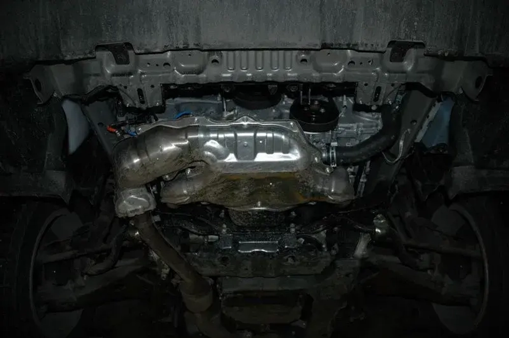 Защита картера двигателя (2 мм, сталь) для Subaru Forester 2013-2018 (V = 2.0 CVT) Sheriff.22.2548