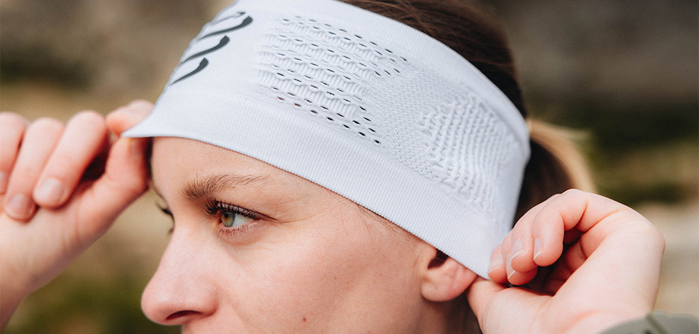 Повязка на голову широкая Headband On/Off WHITE