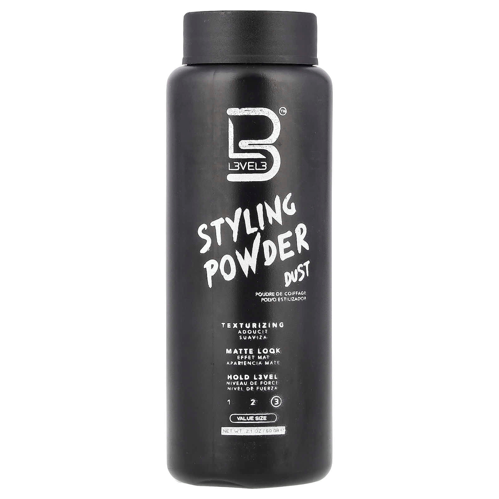 Level 3, Пудра для укладки, пыль, 60 г (2,1 унции)