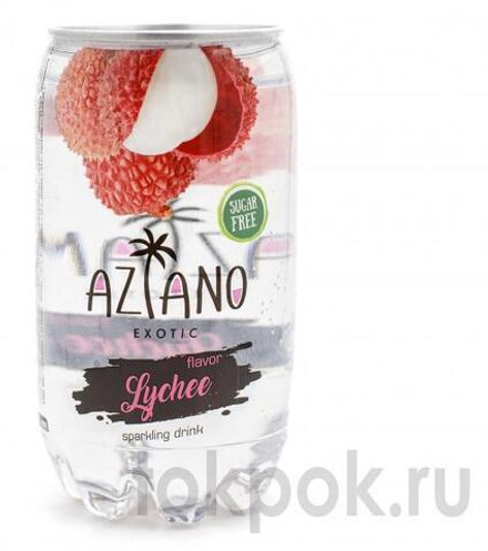 Газированный напиток со вкусом личи Aziano Lychee Fruit Sparkling Drink, 350 мл
