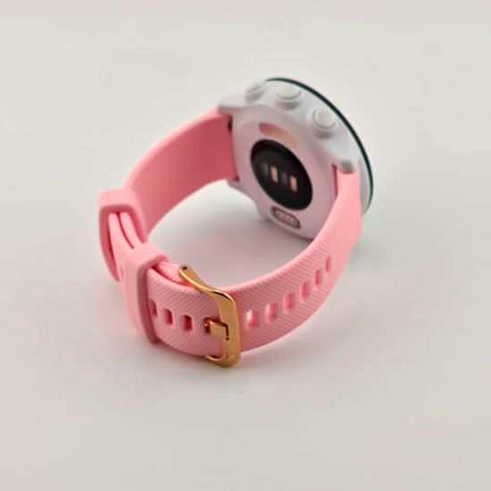 Ремешок Quick Release 20 мм для Garmin Forerunner 55/245/645, Venu, Venu Sq, Venu 2 Plus, Vivoactive 3, Vivomove быстросъемный пряжка золото (розовый)