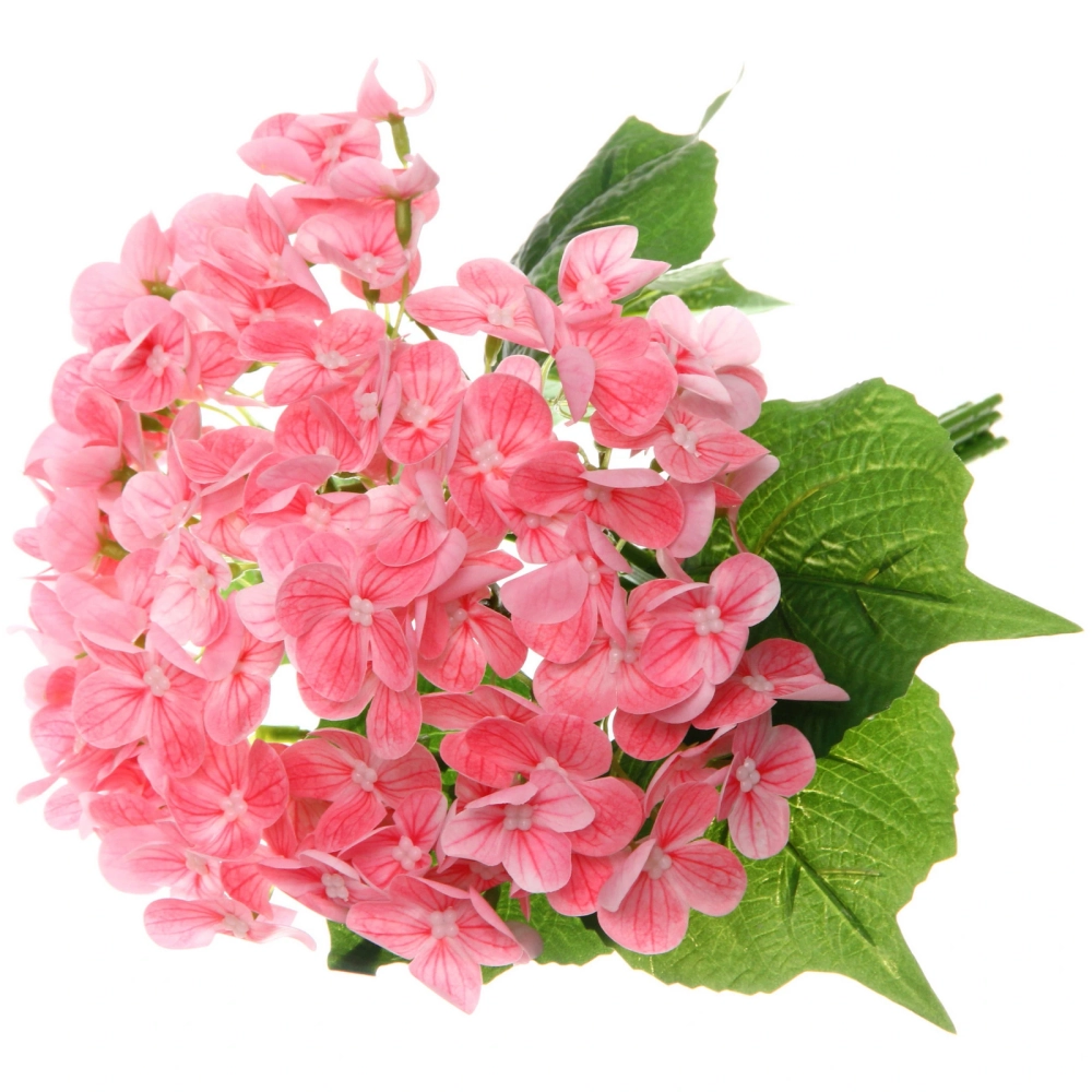 Цветок искусственный «Natur» 28см Гортензия ярко-розовая