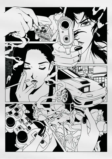 Постер Черная эстетика Японии Japan Black