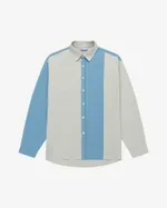 Сорочка Ymkashix Puff светло-серая/синяя