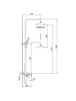 Душевая система с тропическим душем Frap F2487-6
