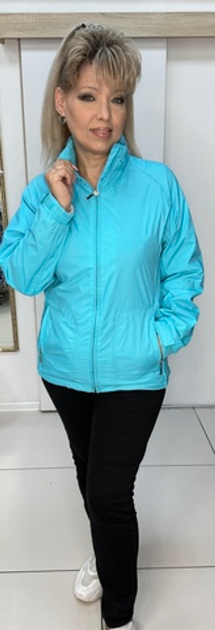 Бирюзовая короткая куртка