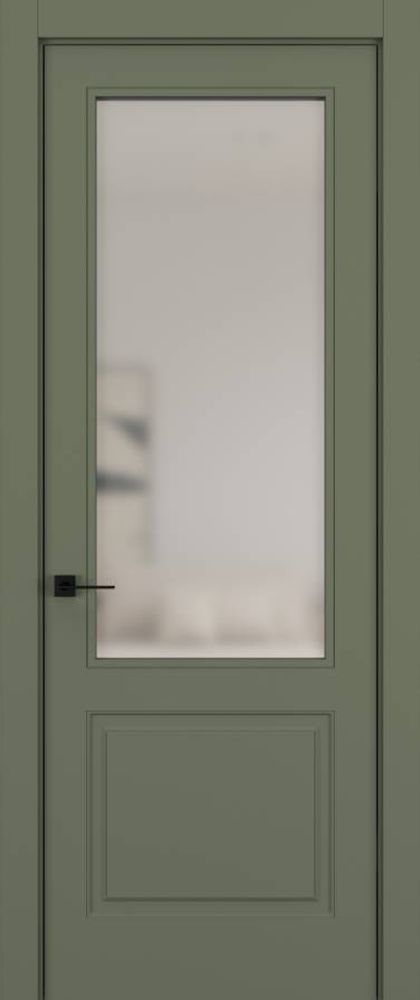 Дверь 02V HARMONY Матовый Оливковый