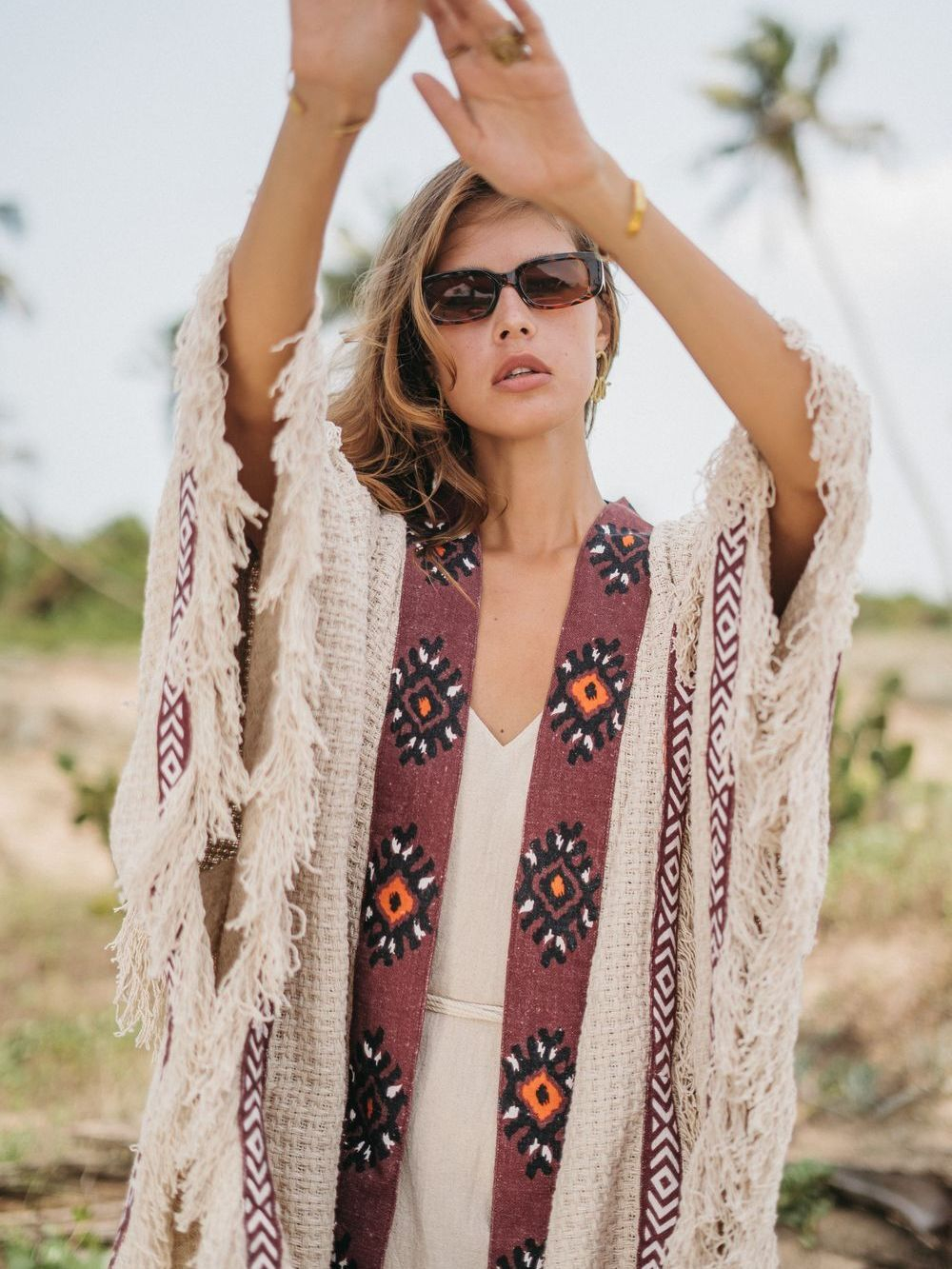 Берберское пончо-накидка