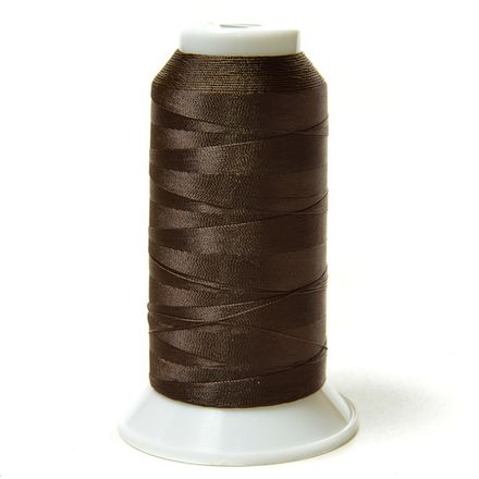 Нитки швейные капрон Russia 50к(60) 1000м, темно-коричневый [339]