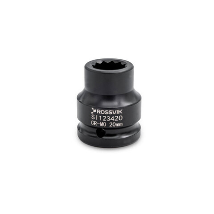 SI123420 Головка торцевая ударная 12-гранная ROSSVIK 3/4", 20мм