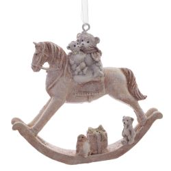 GAEM Украшение новогоднее "Лошадка-качалка", L9 W1,5 H8 см