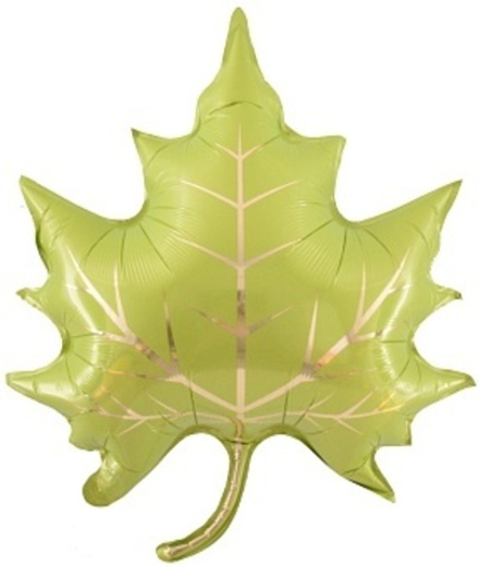 К Фигура Кленовый лист Зеленый