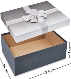 WF-165-B Набор коробок из 3 шт, серый