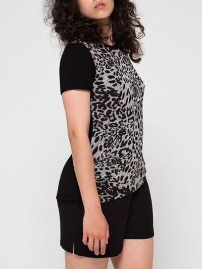 Женская пижама с анималистическим принтом (Размер: M) (Цвет: черный с леопардовым)