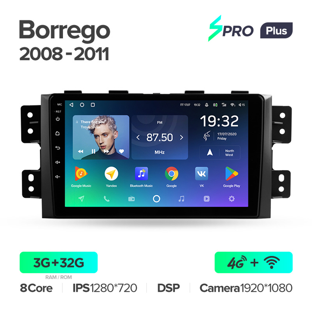 Teyes SPRO Plus 9"для KIA Borrego 2008-2011