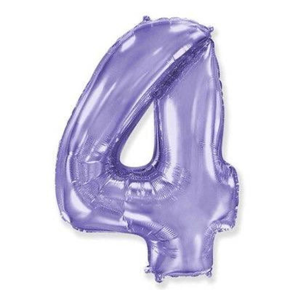 Цифра "4" Сирень