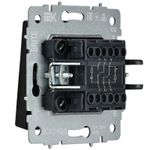 BRITE Выключатель 2-клавишный с индикацией для отелей 10А ВС10-2-9-БрЧ черный IEK