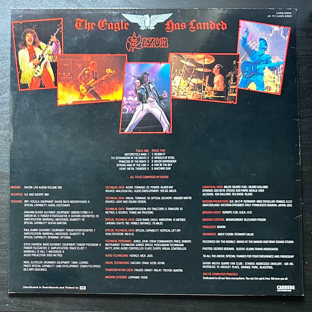 Saxon - The Eagle Has Landed (Скандинавия 1982г.)