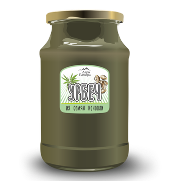 Урбеч из семян конопли , СТЕКЛО, 1кг.