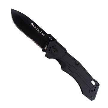 Складной нож Ontario King Cutlery -Black TAC ONT/8793 c клинком из стали 440, рукоять алюминий