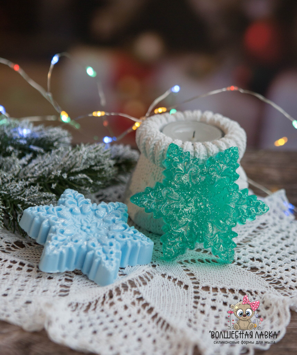 Силиконовая форма Снежинка