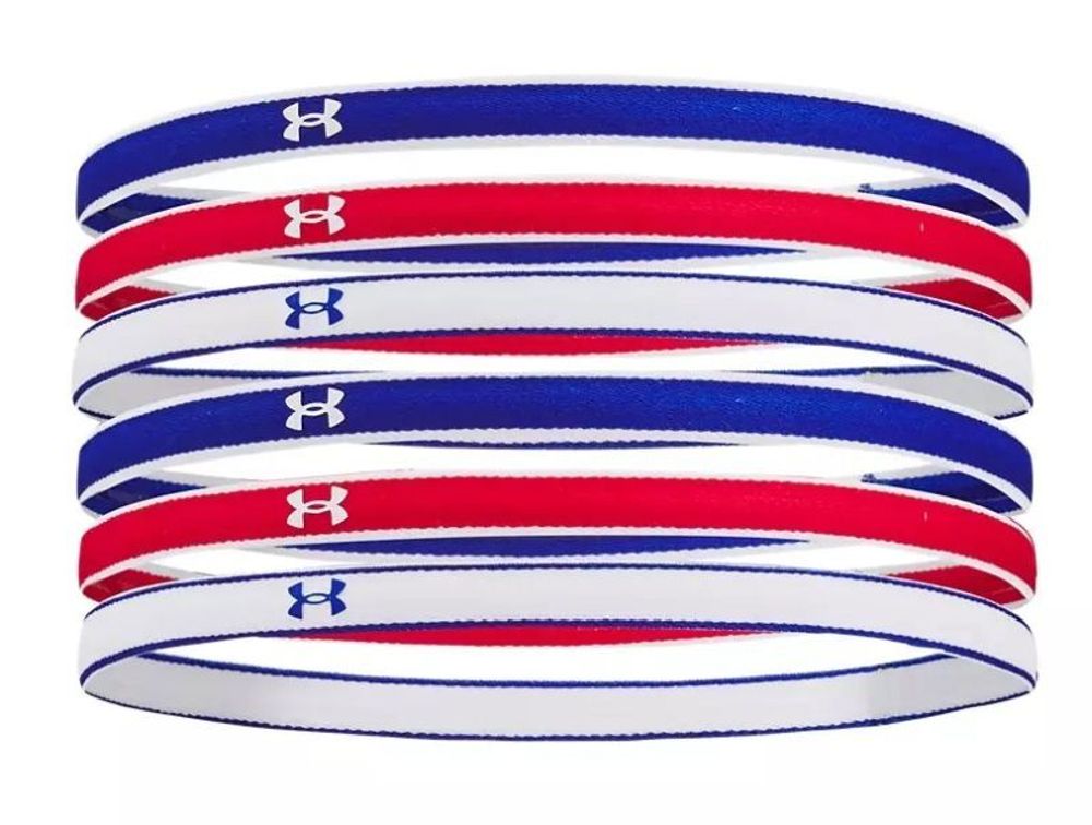 Резинка на голову Under Armour Mini Headbands (6pk) - royal/red