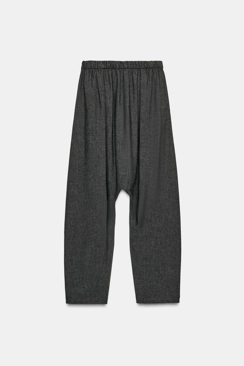 ZARA БРЮКИ BAGGY — ZW COLLECTION LIMITED EDITION, СЕРЫЙ