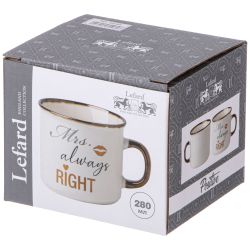КРУЖКА "MRS. ALWAYS RIGHT" 280 МЛ