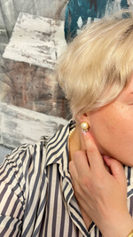 Серьги Liz Claiborne с жемчугом и кристаллами