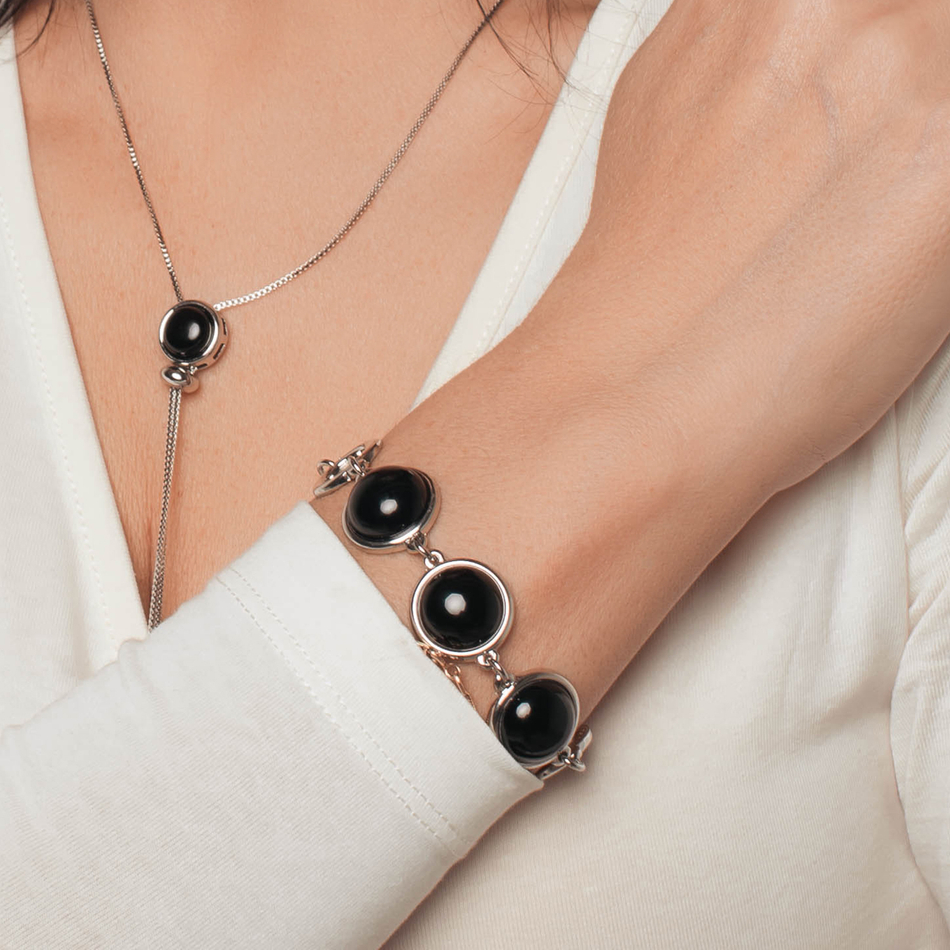 Браслет Possebon Agata Preto C0138.4 S