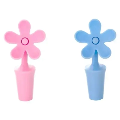 Пробка для бутылки Цветок, 8*2,3*2,3см, Силикон