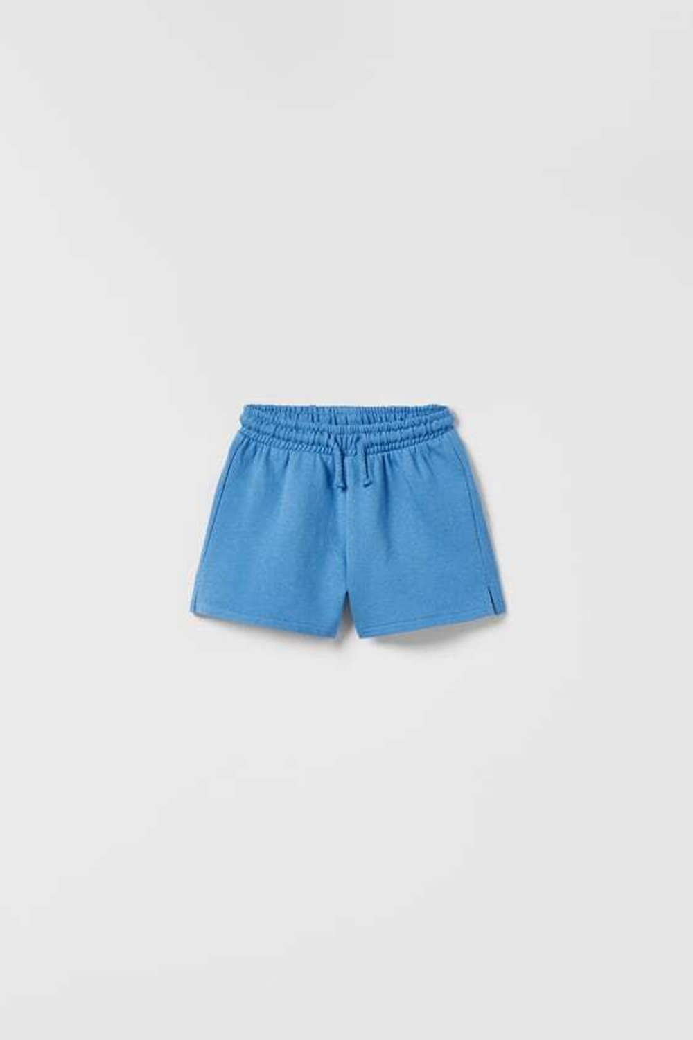 ZARA ШОРТЫ ИЗ МЯГКОЙ ТКАНИ, СИНИЙ